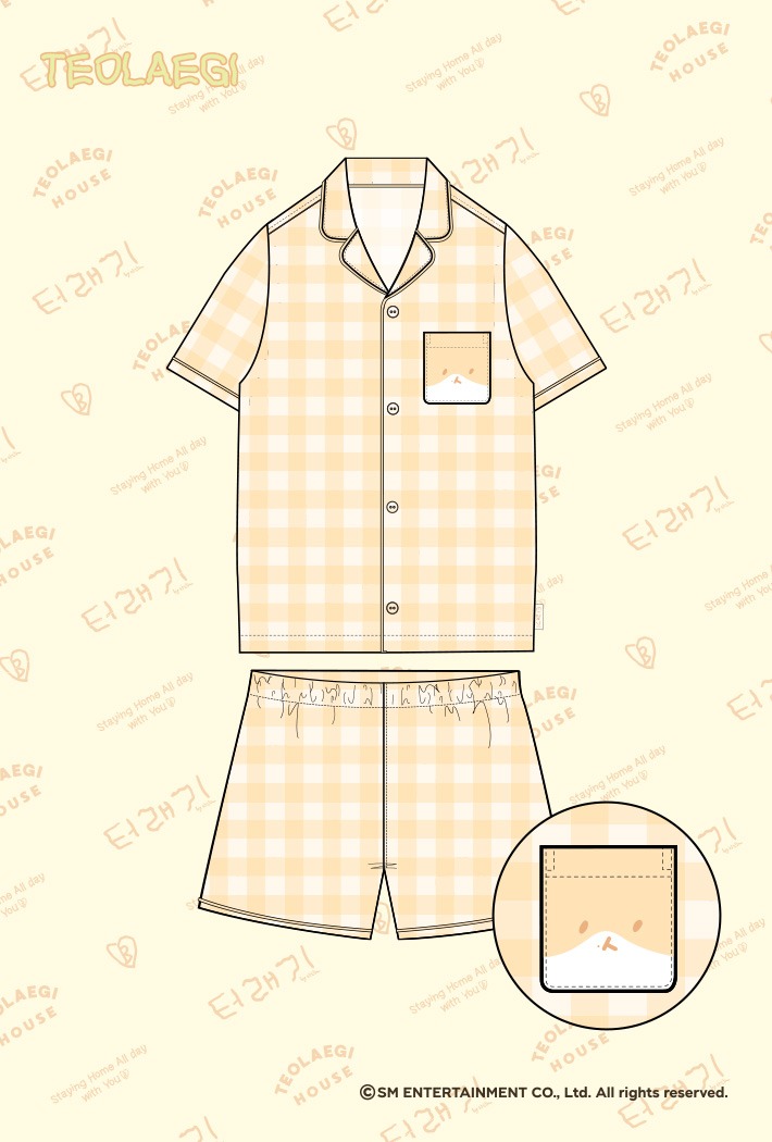アイドルグッズ EXO - BAEKHYUN X SPAO PAJAMAS TEO-LAE-GI ktown4u.com : [SPAO X EXO BAEKHYUN TEO-LAE-GI] Short Sleeve